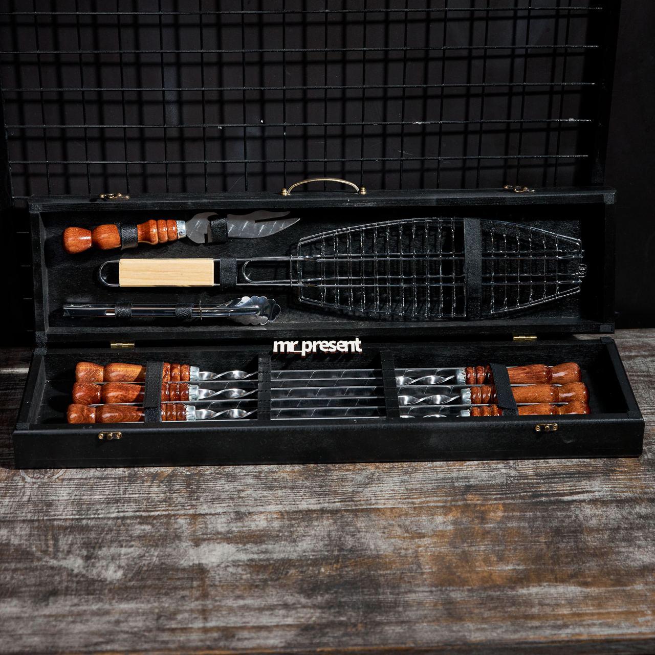 Набор шампуров в кейсе Fox set №4-2