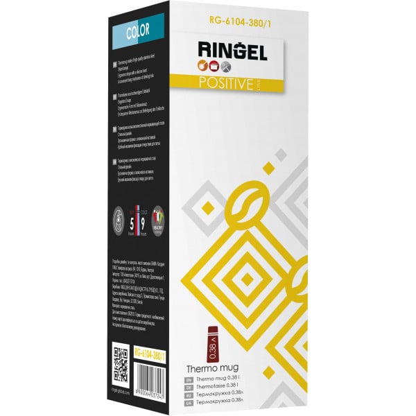 Термокружка Ringel Positive 380м л бирюзовый (RG-6104-380/1)