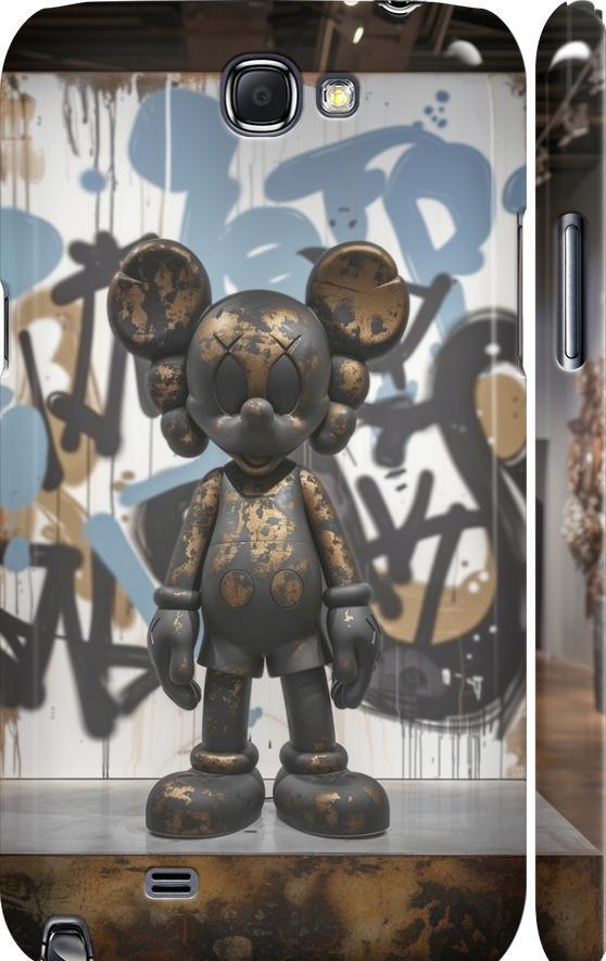 Чехол на Samsung Galaxy Note 2 N7100 Bronze kaws v2 (6098m-17-42517)