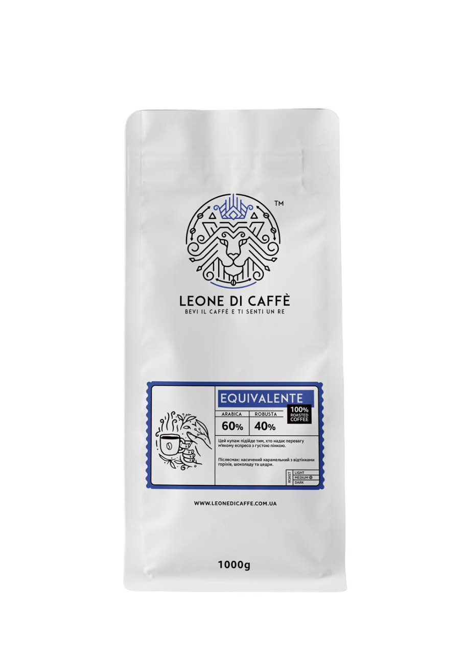 Кофе в зернах Leone di caffe Equivalente 1 кг (10864835)