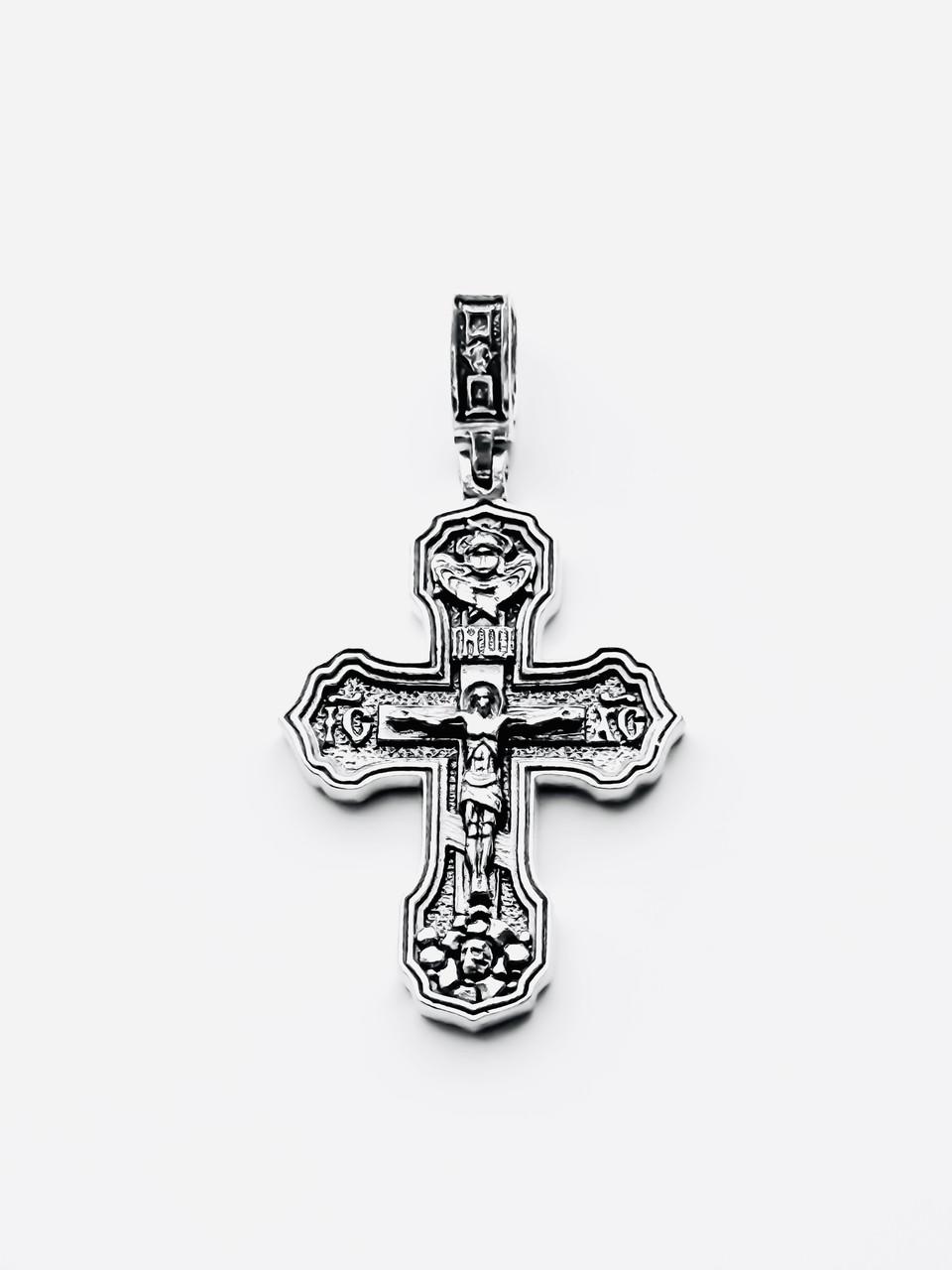 Крестик серебряный мужской (КДУ- 24)