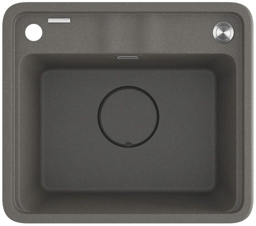 Мойка кухонная Deante ZKM_T103 гранитная прямоугольная 500x440 мм Серый (25969984)