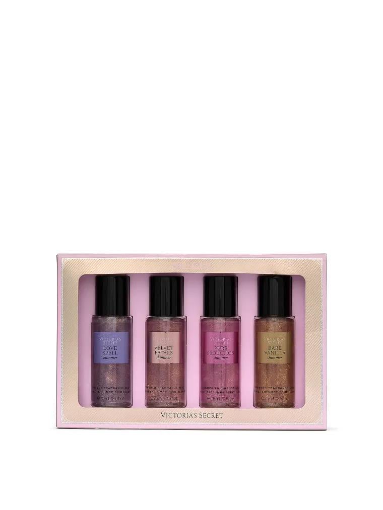 Спрей для тела женский Victoria Secret Shimmer Mist Discovery Gift Set 4 шт. по 75 мл 300 мл (402052)