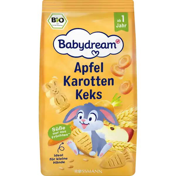 Печиво Babydream органічне яблучно-морквяне 125 г