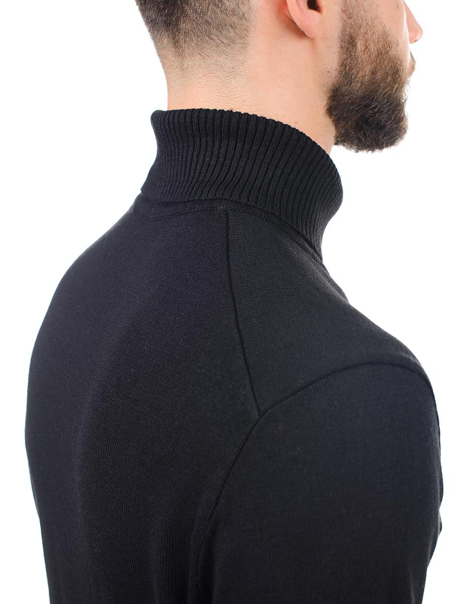 Водолазка чоловіча SVTR з м'якої італійської пряжі р. 52 Чорний (220) - фото 6 Водолазка чоловіча SVTR з м'якої італійської пряжі р. 52 Чорний (220) - фото 6