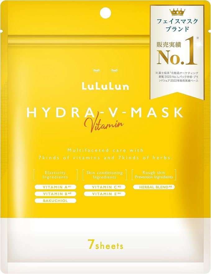 Маска для лица увлажняющая LuLuLun Hydra V Mask витаминная 7 шт. (6d49c8be-e49a-11f0-a36d-a9e45bbc1685)