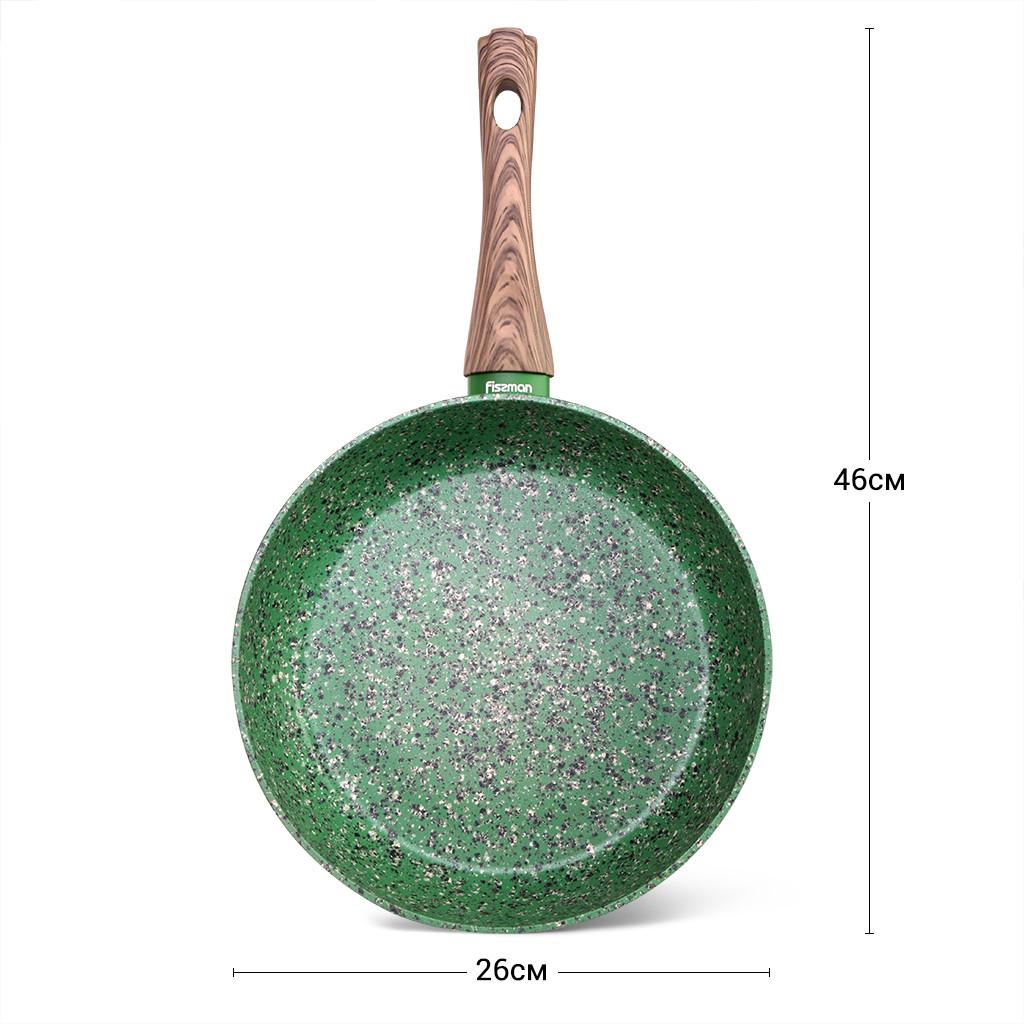 Сковорода без кришки Fissman Malachite 26 см (14310) - фото 4