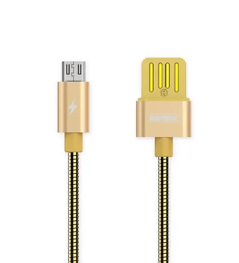Кабель Remax RC-080m USB МicroUSB Serpent 1 м Золотой (6954851276234)