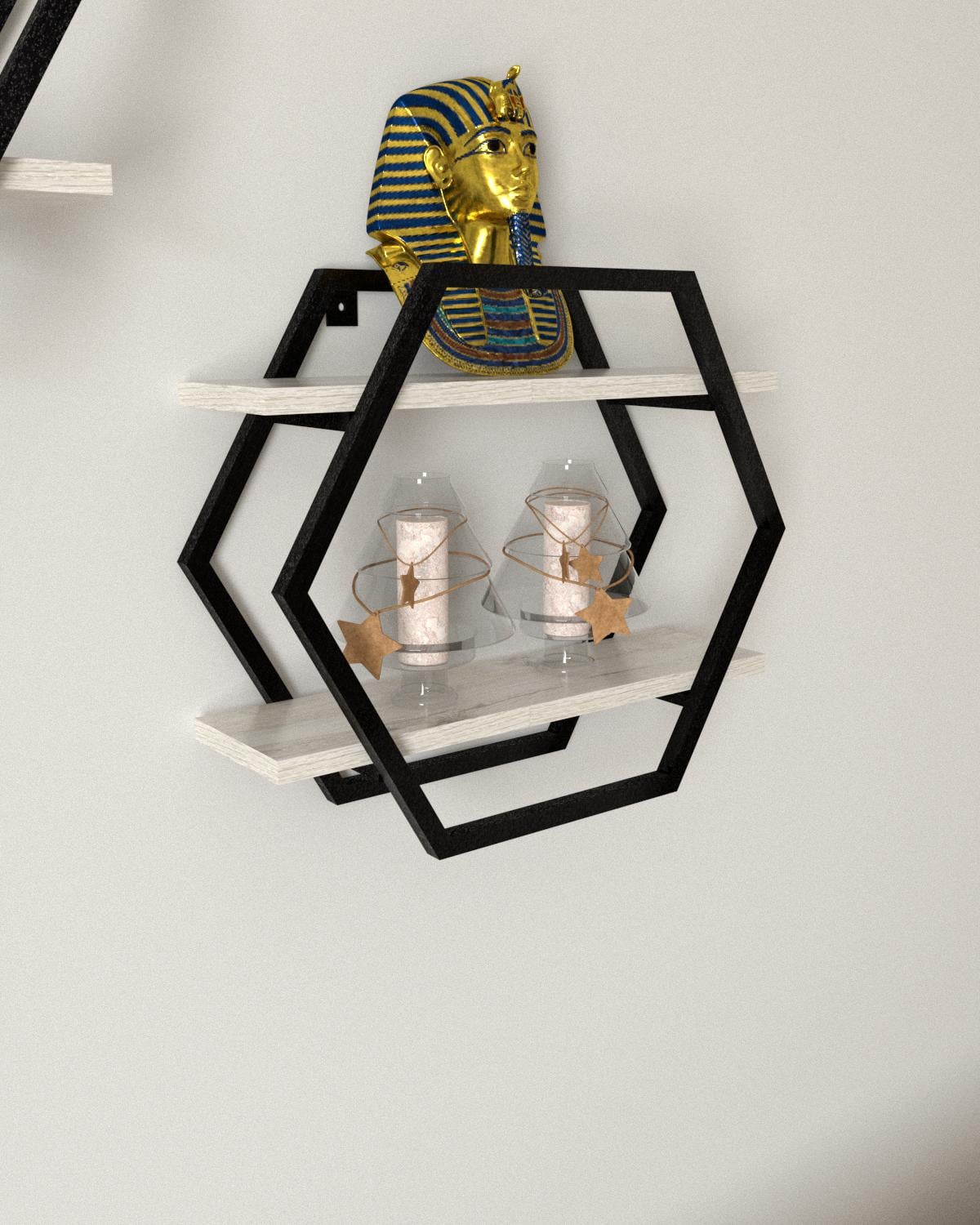 Полка настенная EcoLoft Гексия DSP-1317-2 в стиле лофт (31215356) Полка настенная EcoLoft Гексия DSP-1317-2 в стиле лофт (31215356)