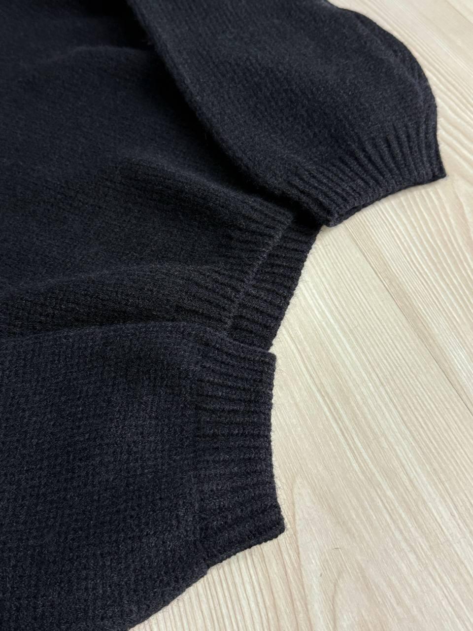 Свитер женский Fancy Matinee 539 оверсайз однотонный OS Черный (5304) - фото 4