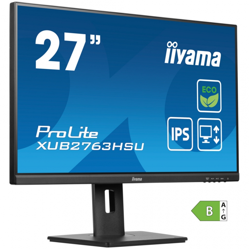 Монітор iiyama XUB2763HSU-B1 безрамковий IPS 1920x1080 Full HD 27"/4W - фото 5