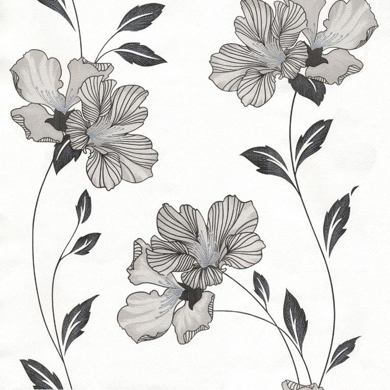 Обои тисненные Эксклюзив Люкс на бумажной основе 0,53х10,05 м Белый (058-00)