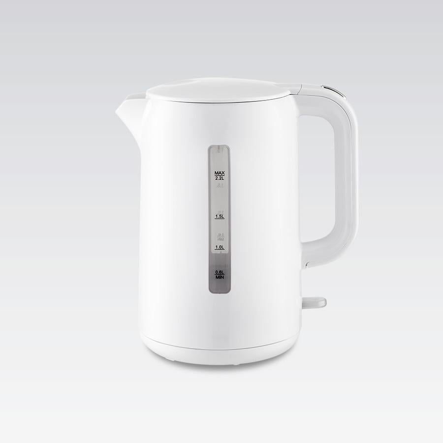 Електрочайник Maestro MR-022-WHITE з дисковим нагрівачем 2,2 л Білий (32475069)