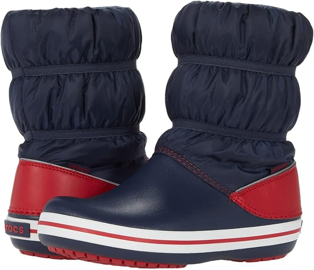 Чоботи для хлопчика Crocs Crocband Winter Boot Navy/Red р. 24/25 Синій (26722)