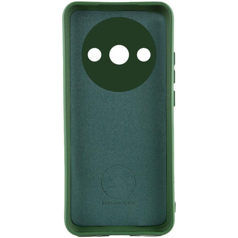 Противоударный чехол Silicone Cover Lakshmi Full Camera (A) для Xiaomi Redmi A3 Зеленый / Dark green - фото 2