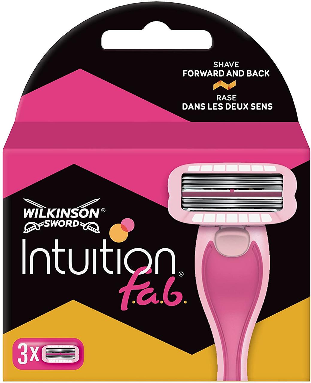 Картриджі для гоління Wilkinson Sword Intuition f.a.b. 3+3 3 шт - фото 1