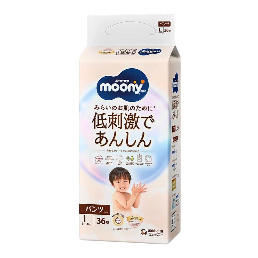 Трусики Moony Natural L 9-14 кг 36 шт. 4 уп. (4903111243099-2)