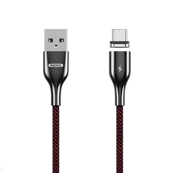 Кабель Remax RC-158m USB МicroUSB Magnets 3.0A 1м червоний (6954851230588)