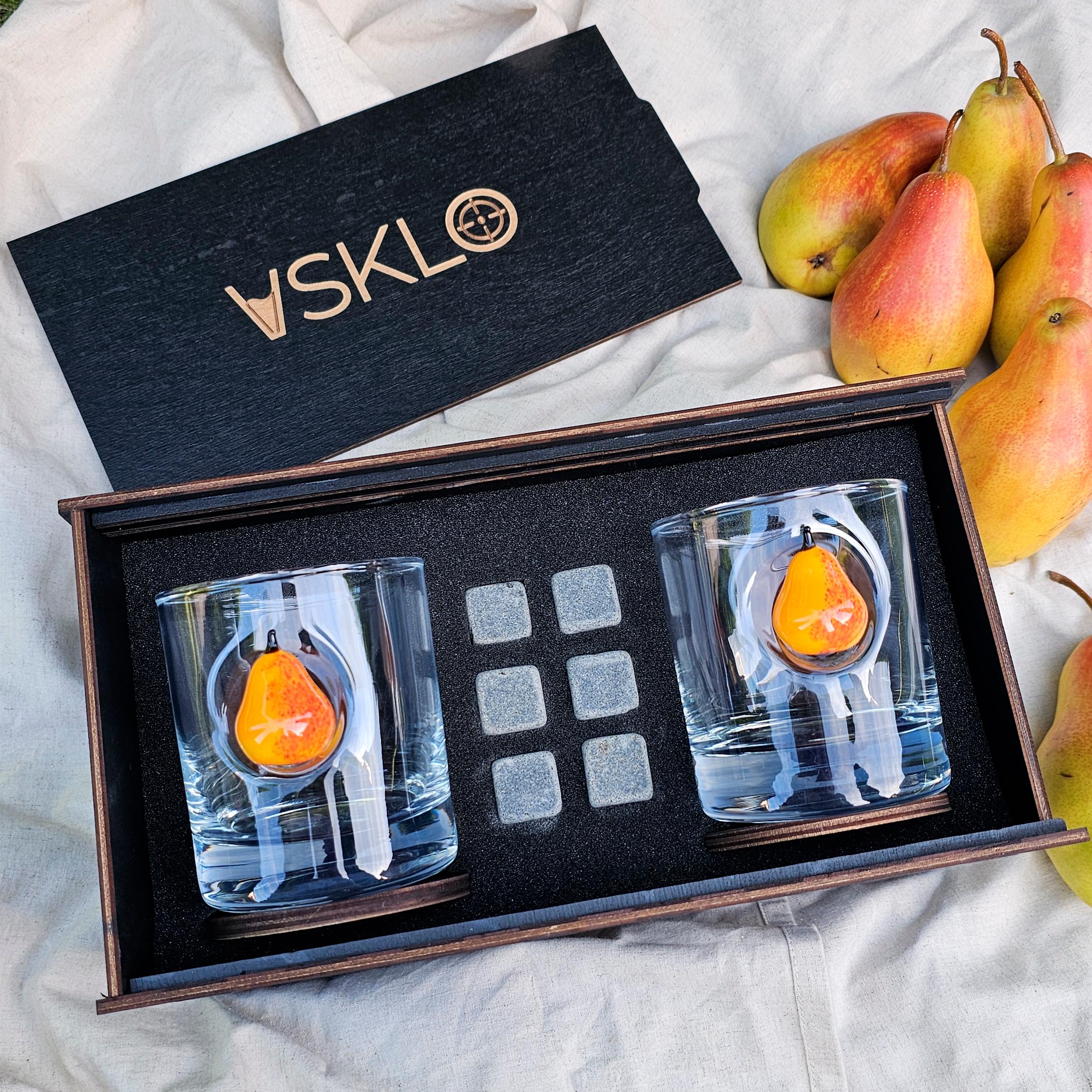 Набор на 2 стакана с грушами (29734111)