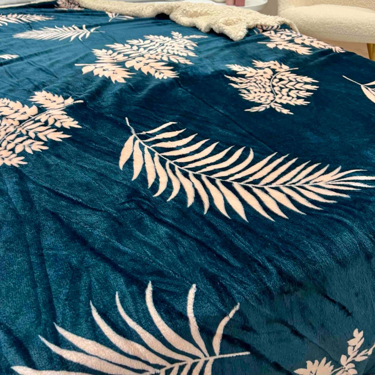 Плед-покрывало двухсторонний 150х210 см Зеленый (29841284) - фото 2 Плед-покрывало двухсторонний 150х210 см Зеленый (29841284) - фото 2