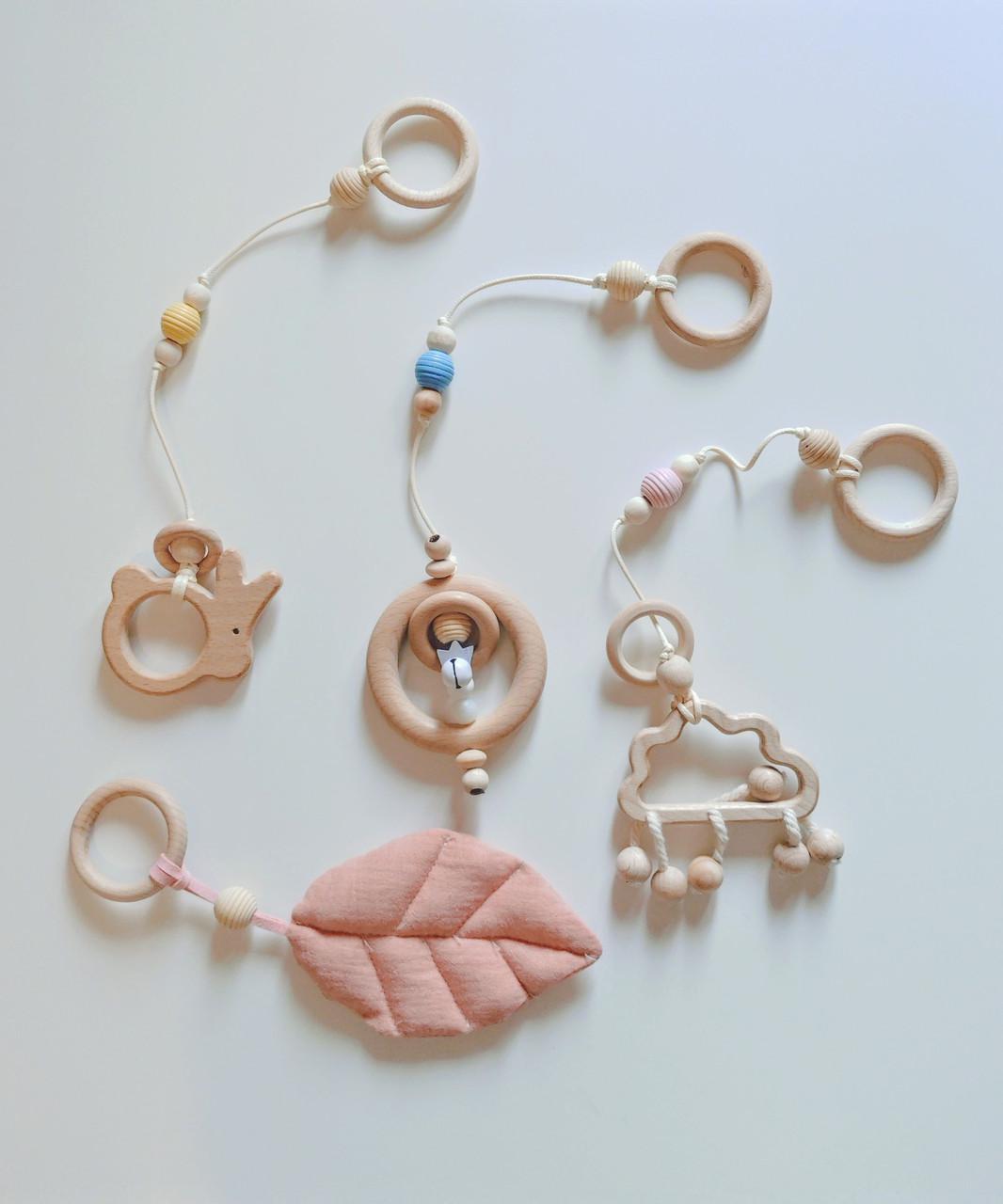 Комплект іграшок для дитячого тренажера 4 шт. Рожевий (BWW-045)