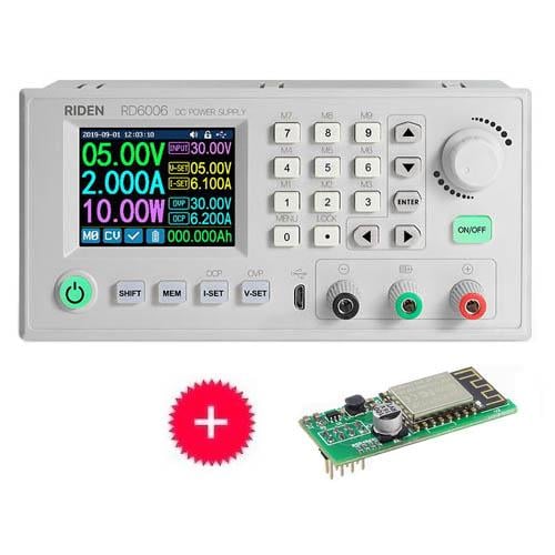 Модуль для создания ЛБП преобразователь напряжения 0-60В 6A Wi-Fi, RD6006-W