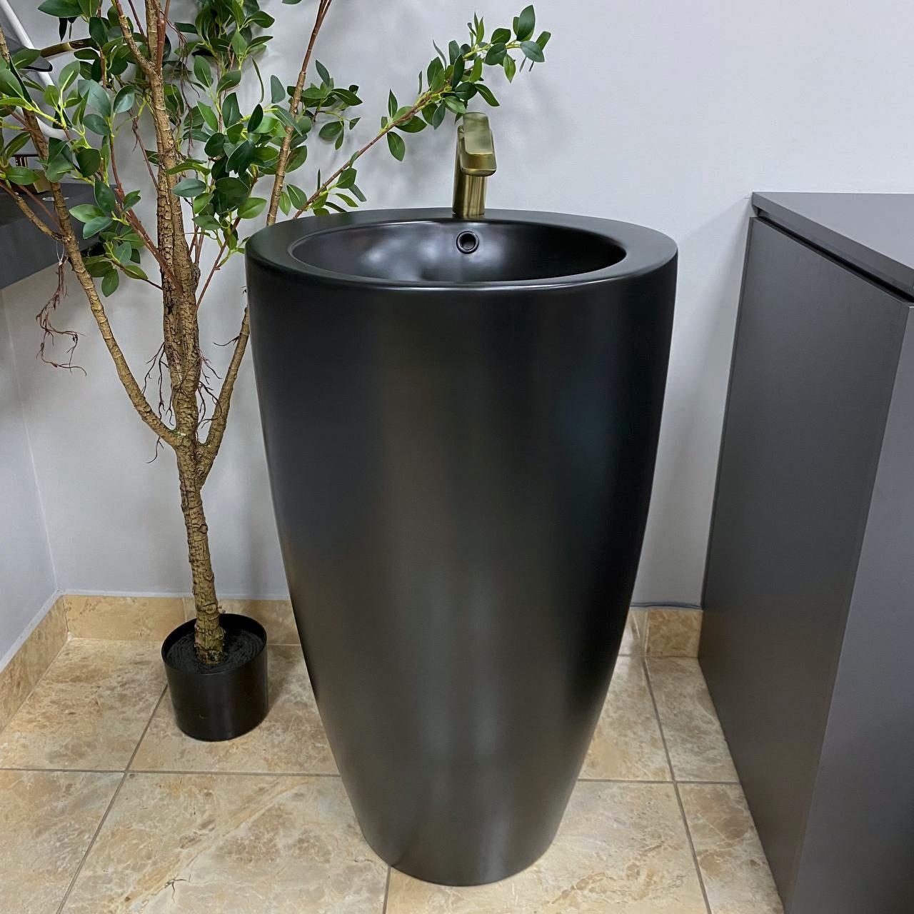 Умивальник підлоговий VBI AGROPOLI Black Matt (2810367419)