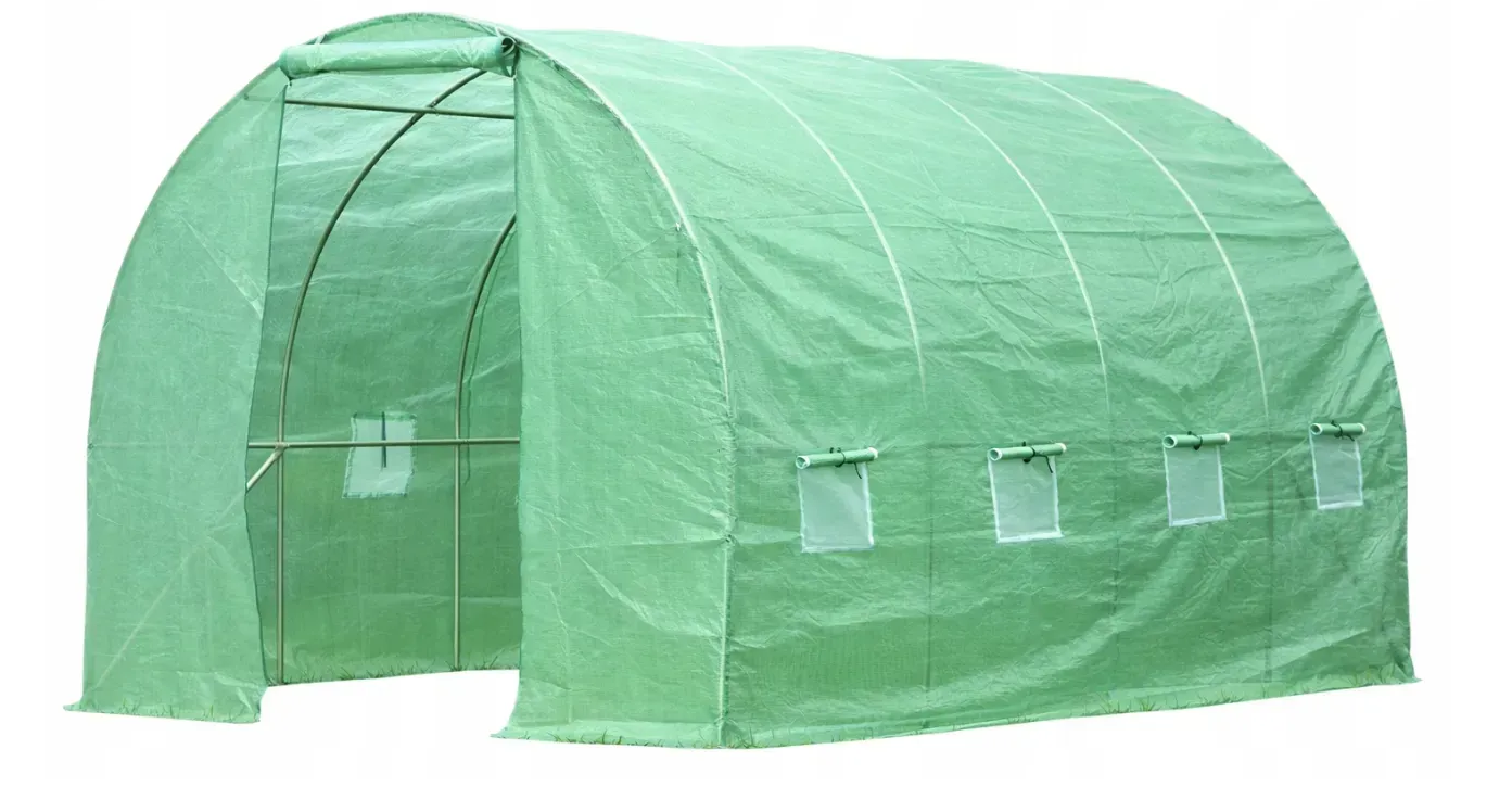 Теплица пленочная армированная Ekspand TFO19-2,5X5X2-1-Z с одним входом 12,5 м² 2,5х5х2 м