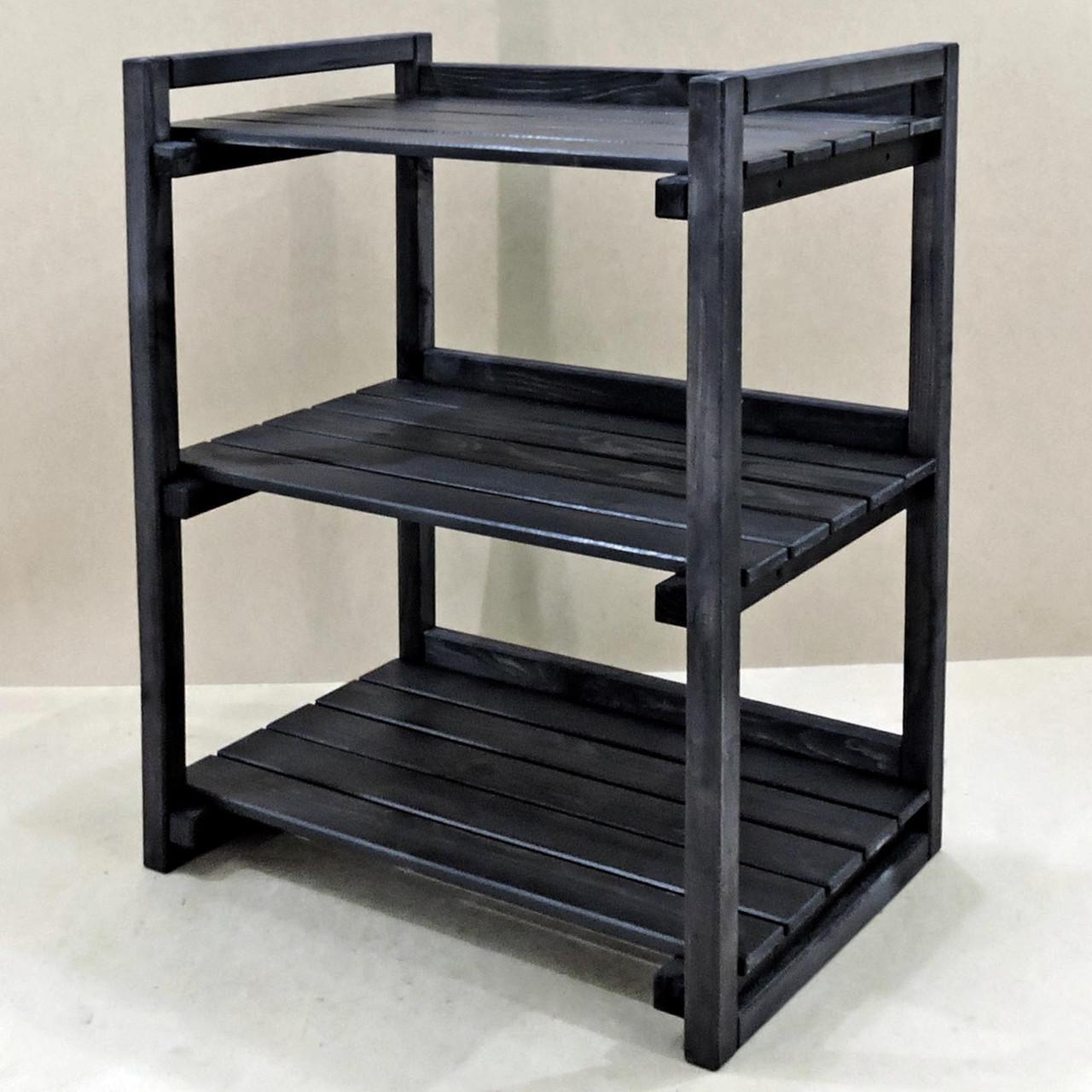 Стеллаж кухонный из дерева Фанбим 3 Венге (СТА-311312)