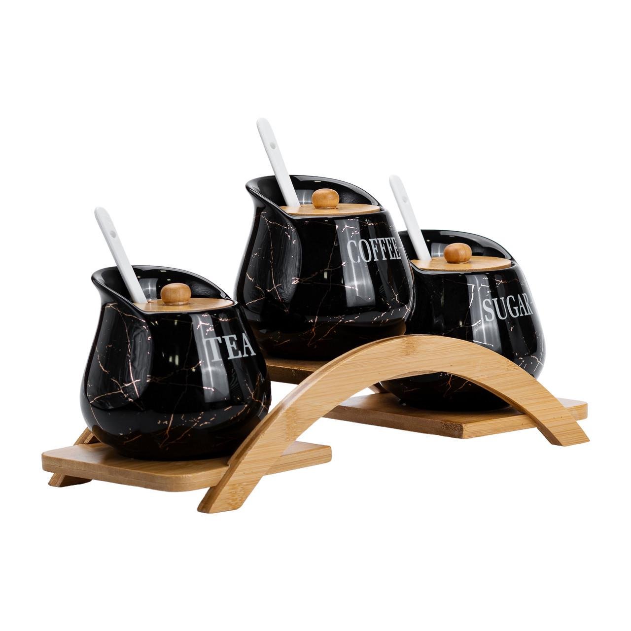 Набір для сипучих продуктів порцелянаовий 3 шт. по 500 мл (HP1244) - фото 7