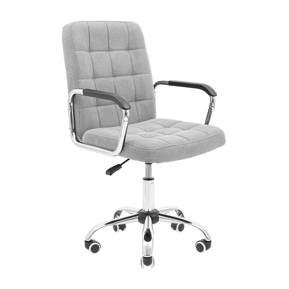 Крісло комп'ютерне офісне Брукс Хром Піастра Сірий (23507139)