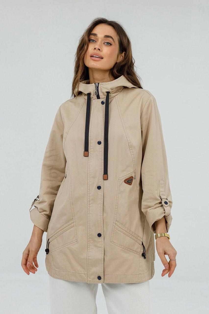 Вітровка жіноча 7XL Бежевий (349a/7XL)