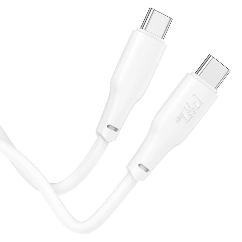 Кабель Hoco X93 Type-C to Type-C Force Fast Charging Data cable 2 м 100W White (11315004) - фото 3