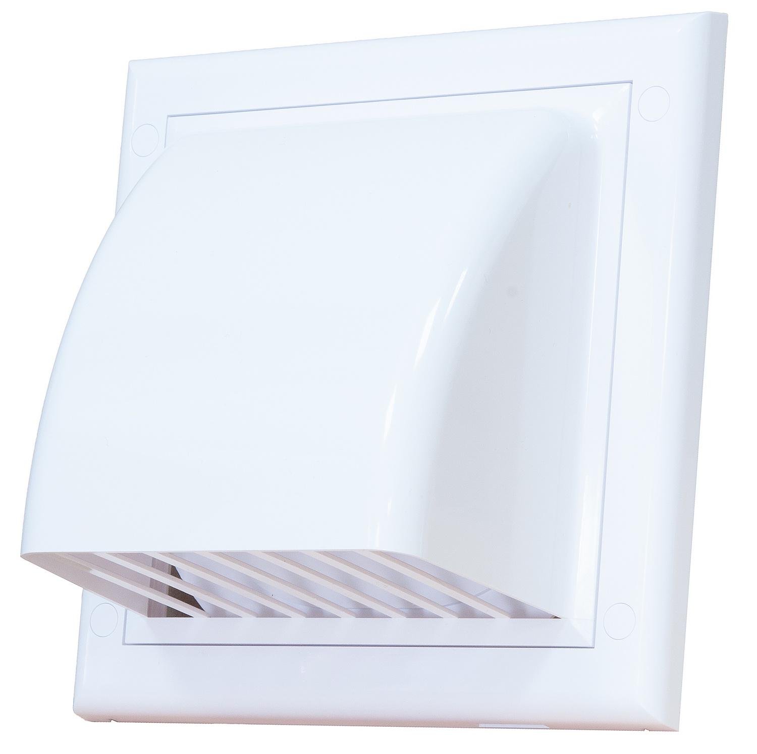 Вихід вентиляційний стіновий Awenta КО d 100 мм зі зворотним клапаном Білий (КО100-30W)