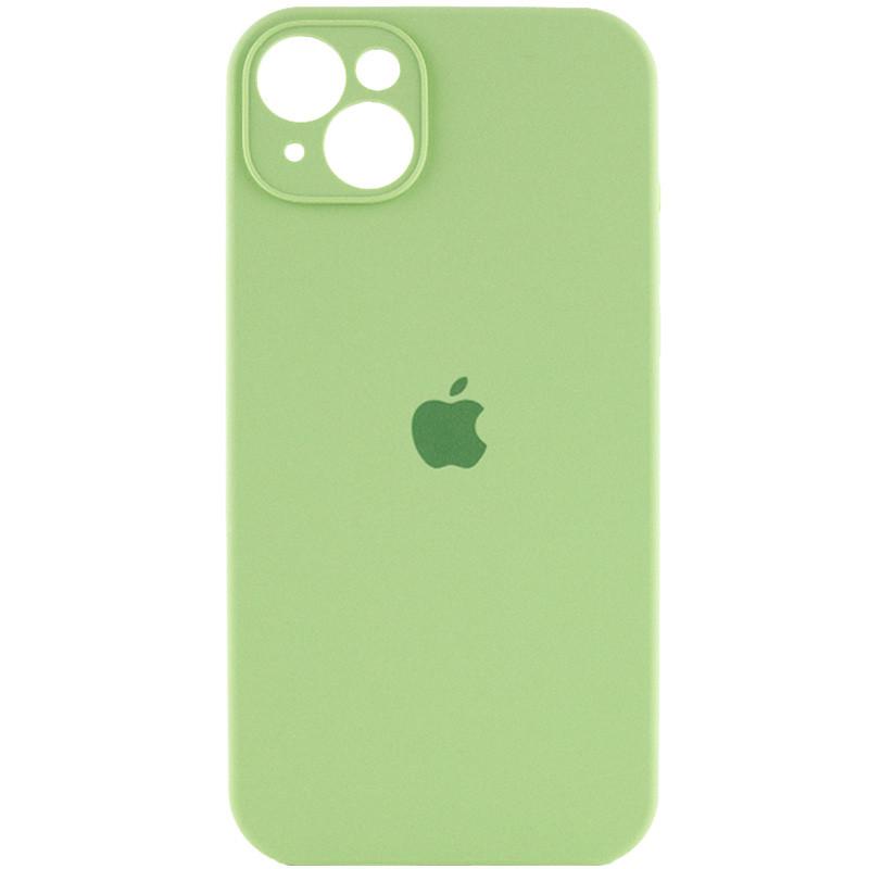 Противоударный чехол Silicone Case Full Camera Protective AA для Apple iPhone 14 6.1" Зеленый/Pistachio