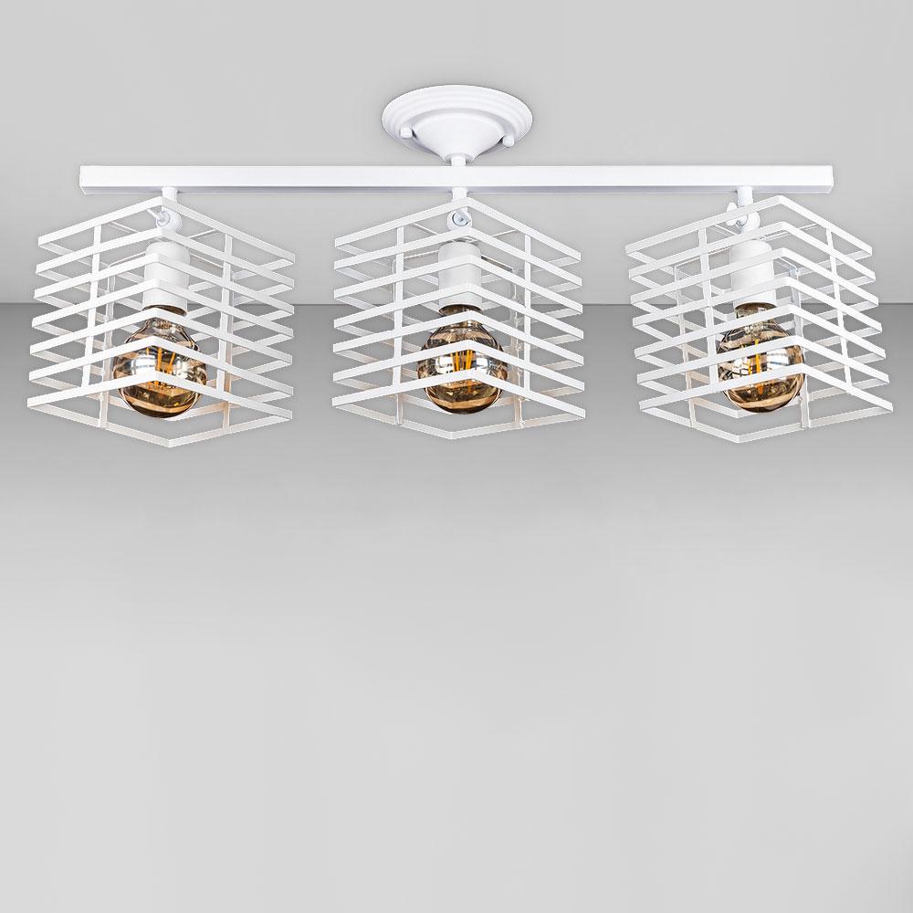 Люстра стельова лофт Light House LS-18591F-3 WH Білий