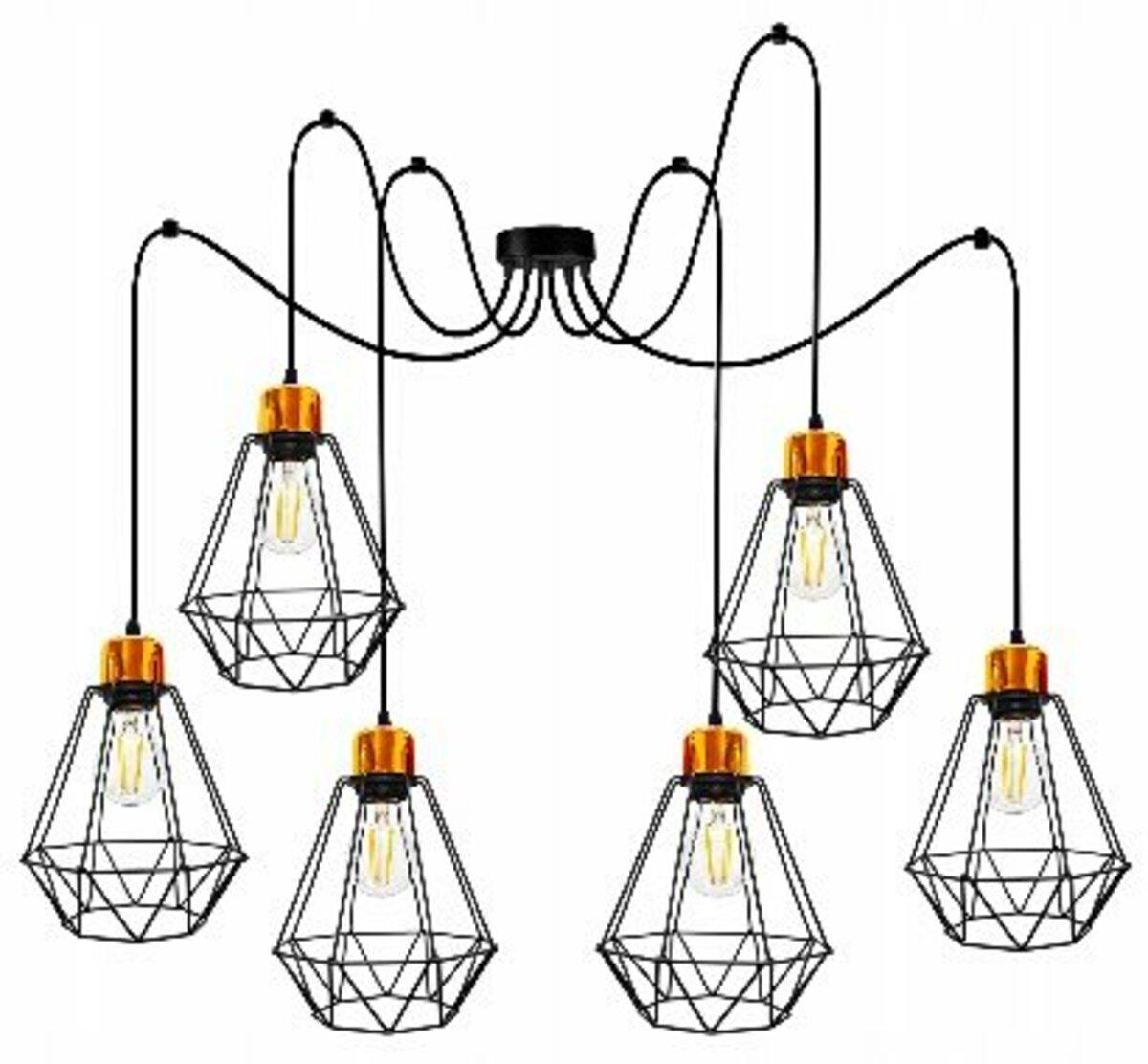 Подвесной светильник Sirius 8816-6 BK+GD(32028)