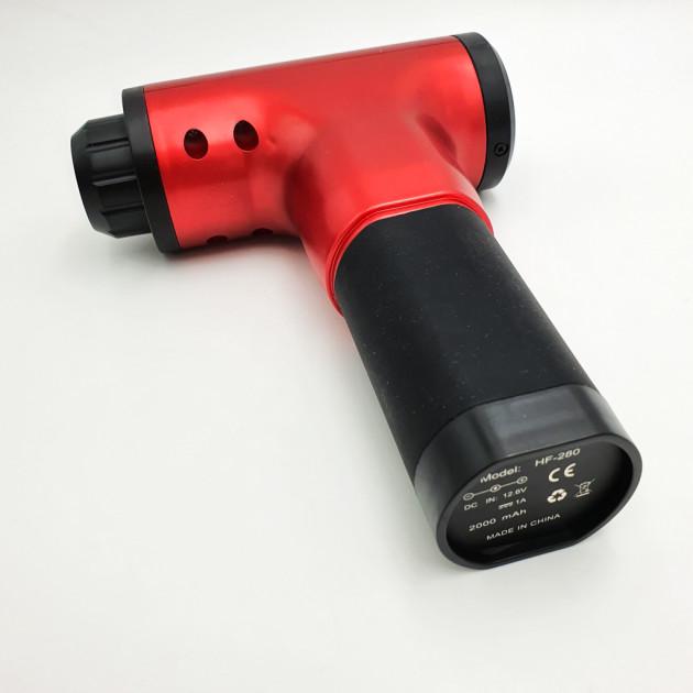 Массажер для тела Fascial Gun пистолет 6 скоростей Red - фото 8