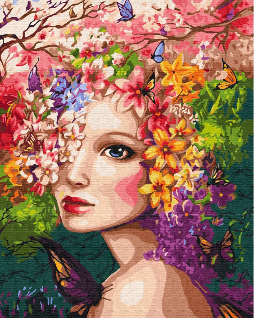 Картина по номерам Brushme Весенняя нимфа 40x50 см (BS31965)