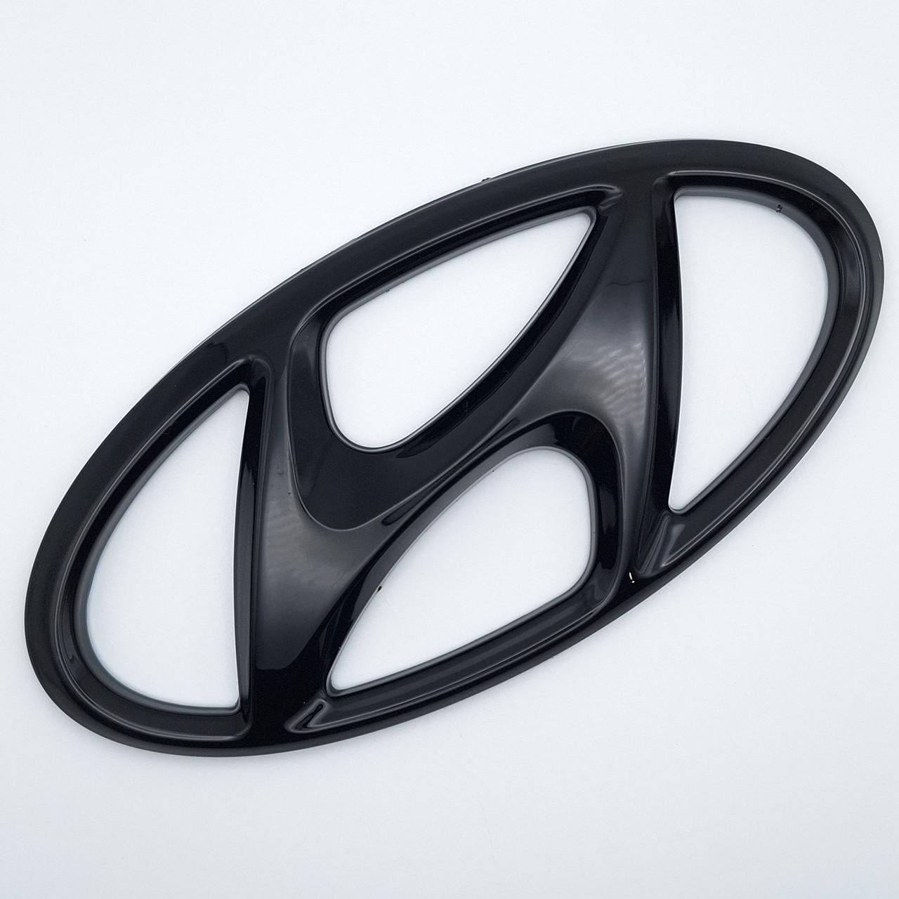 Эмблема Hyundai 200х100 мм Черный глянцевый (2390780508)