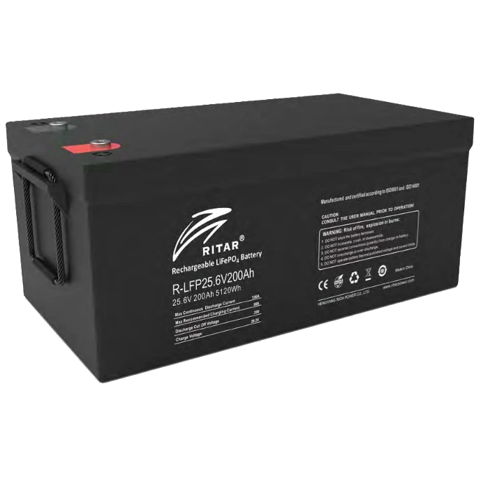 Батарея акумуляторна літієва Ritar R-LFP25.6V200AH G1 з Bluetooth (2999649676)
