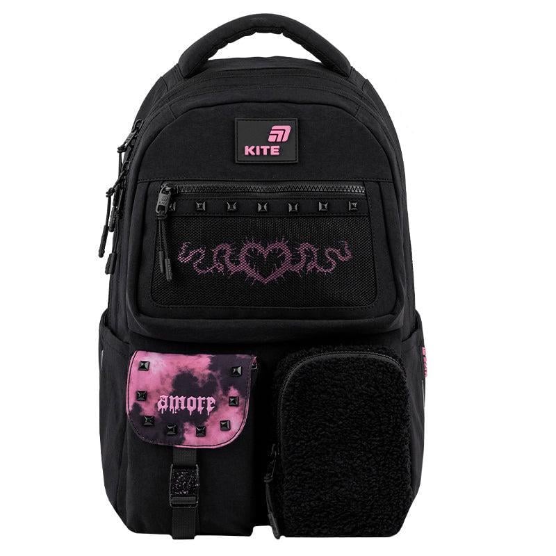 Рюкзак KITE Education teens Drama Queen 42x29x17 см 17 л Черный (K26-2587M-2)