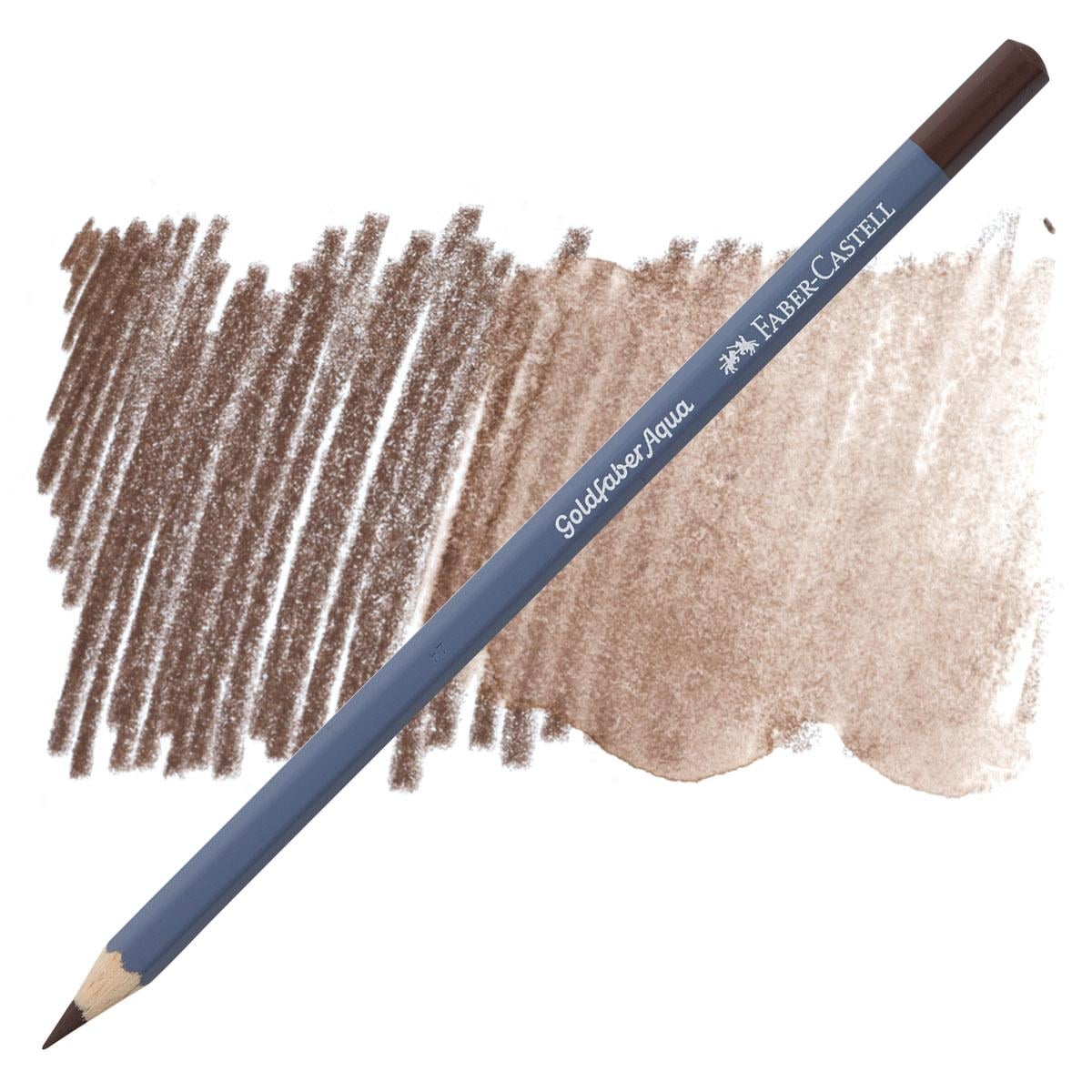 Карандаш акварельный Faber-Castell GoldFaber Aqua 176 Van Dyck Brown (114676)