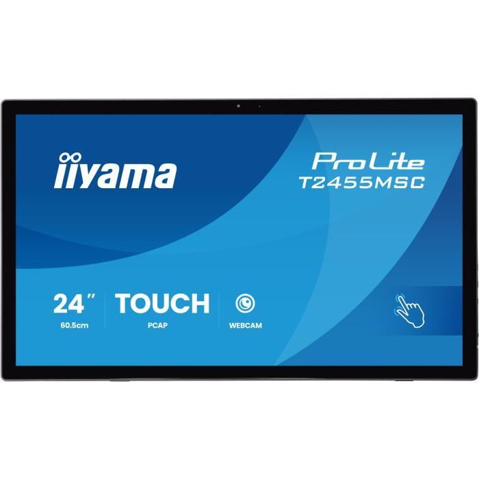 Монитор сенсорный с вебкамерой Iiyama ProLite T2455MSC-B2 Black (36943738)