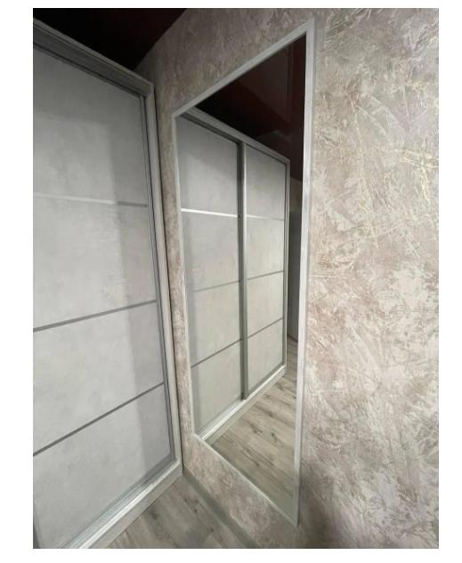 Зеркало настенное 2290 в полный рост в тонкой раме 1500х500 мм Белый (29371117)