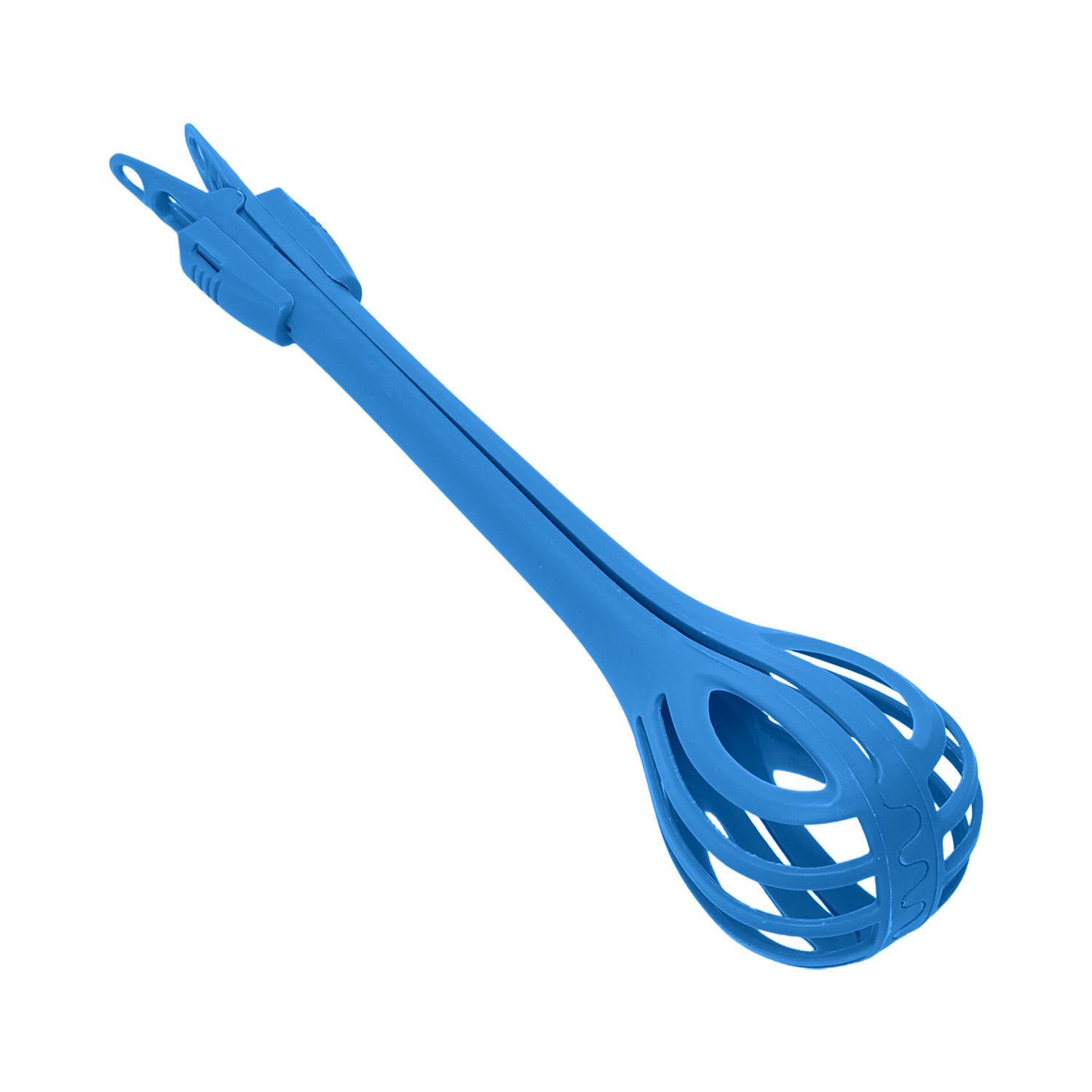 Кухонний інструмент 3в1 вінчик/щипці та локшиноловка Синій (87357)