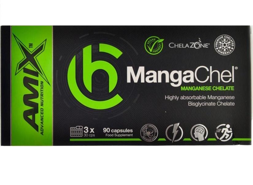 Мікроелемент Марганець Amix Nutrition ChelaZone MangaChel Manganese Bisglycinate Chelate 90 Veg Caps