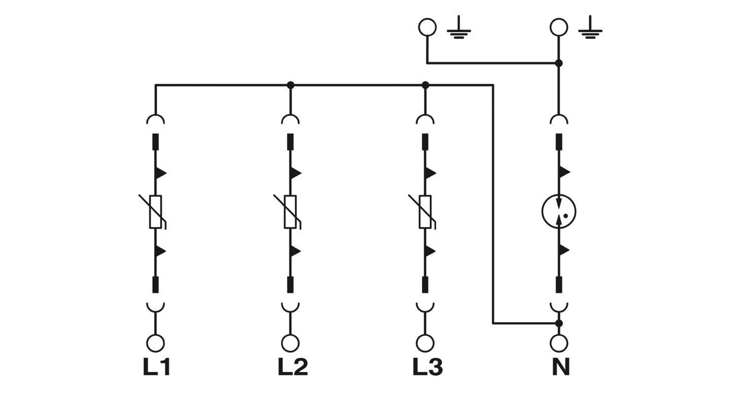 Устройство защиты от импульсных перенапряжений Phoenix Contact VAL-SPP-T2-275-3+1-UT тип 2 (1466213) - фото 3