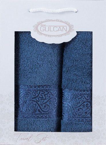 Набор полотенец Gulcan Cotton Ornament 480 г/м2 2 шт. Синий (21609)