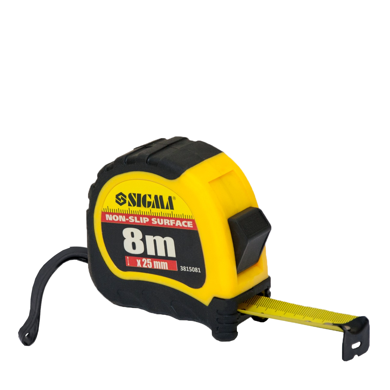 Рулетка Sigma Shiftlock 8,0 м х 25 мм (3815081)